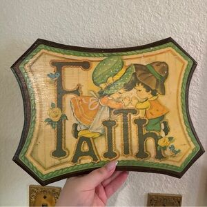 Vintage Faith Wall Plaque